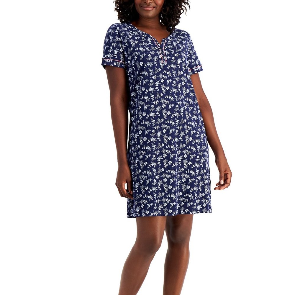 Charter Club Cotton Sleep Shirt Nightgown XS
